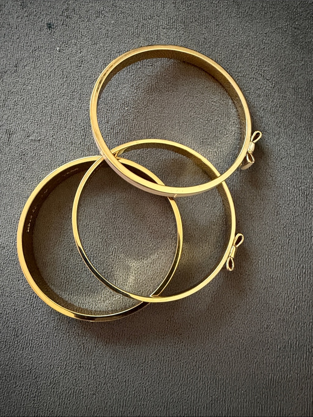 kate spade Gold and Cream Bangle Bracelet Set - Picture 2 of 5